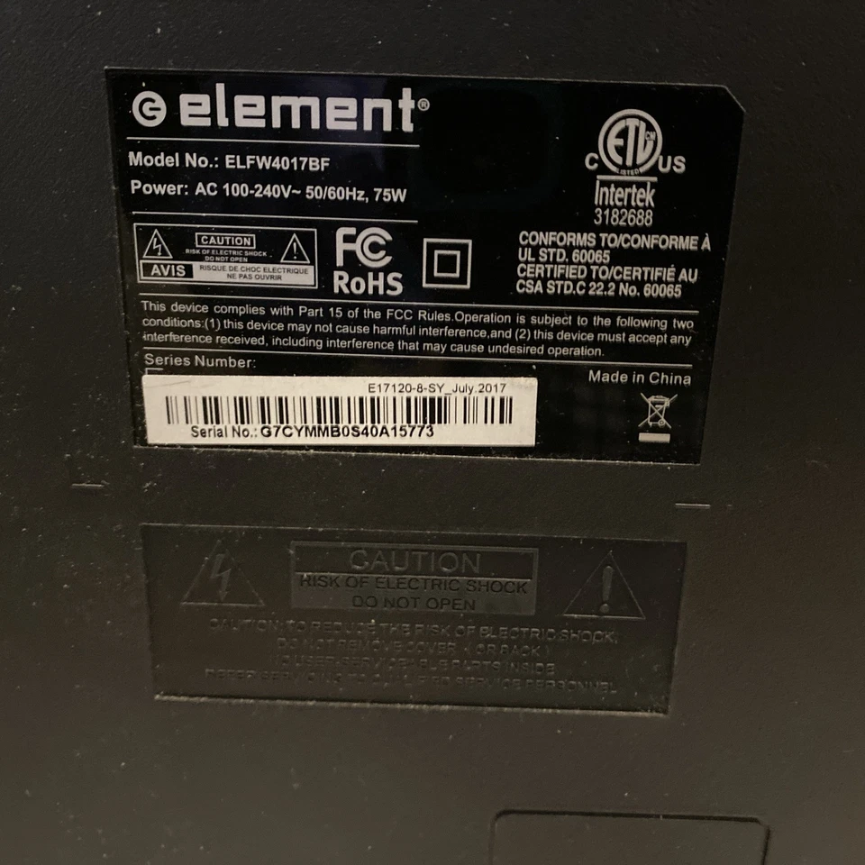 Element 40” 1080p Class LED TV - Image 3 of 4