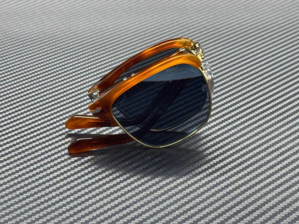 Gafas de sol plegables PERSOL PO3375S 96 56 Terra Di Siena azul unisex 52 mm Foto 4 de 4