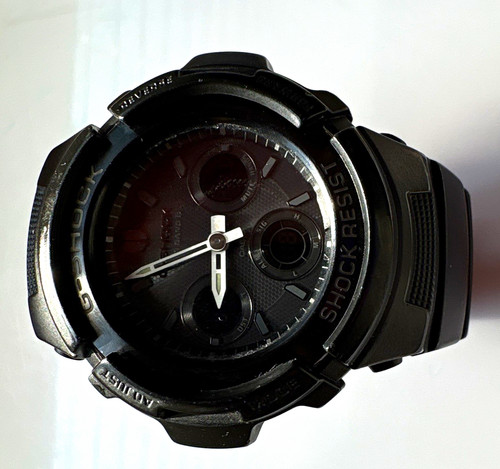 Casio G-SHOCK Kineti Solar Shock-Resistant Analog/Digital Black Resin atomic