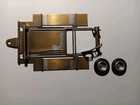 1970s Slot Car Chassis 1/32 Brass Tube W/ Front Tires, Vintage-Rare 4 1/2"