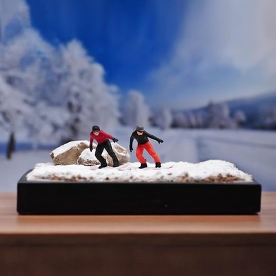 1:64 Snow Diorama Miniature Scene Model Micro Landscape Decor Architecture Model