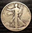1929-S Walking Liberty Silver Half Dollar, F. STC! G195