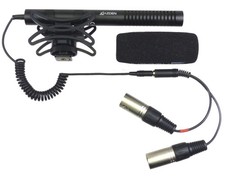 ALZO Stereo XLR Adapter Cord with AZDEN SMX-10 Stereo Microphone for Camcorders