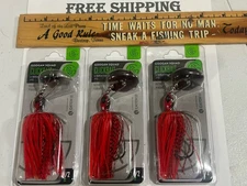 LOT OF 3 Googan Squad Clickbait Vibrating Jig 1/2Oz FISHING LURES FIRE CRAW NIPS