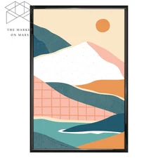 22X34 Picture Frame – Black Rounded Profile Wall Photo Frame