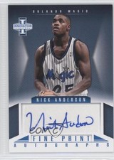 2012-13 Panini Innovation Fine Print Nick Anderson #23 Auto 0q0