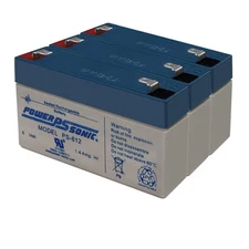 Power-Sonic PS-612 6V 1.4AH SLA Battery Replacement for Bio Logic 2001 - 3 Pack