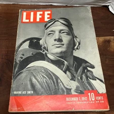 LIFE Magazine December 7 1942 Marine Ace Smith WWII War Stories Conde Nast
