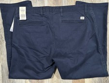 NEW Dockers Men's Navy Alpha Khaki Collection Slim Fit Tapered Leg Pants 38x30