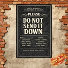 Bathroom Please Do Not Flush Humorous Vintage Tin Metal Sign 8x12