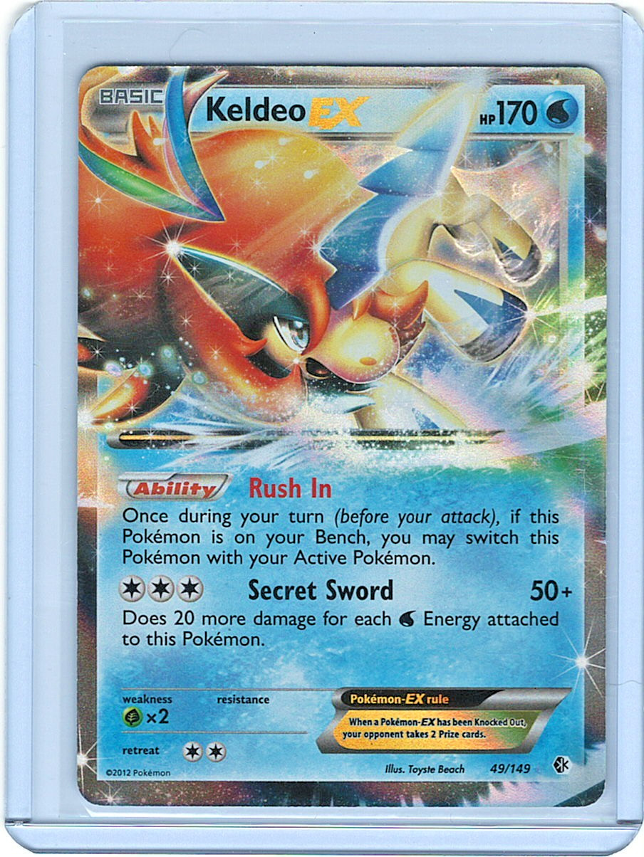 Near Mint Keldeo EX 49/149 Boundaries Crossed Holo