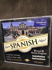 Spanish - Transparent Language: Learn Spanish Now  Win/ Mac CD Version 8 NMint