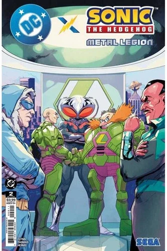 DC X Sonic The Hedgehog The Metal Legion #2 (Of 5) Cover A Pablo M Collar