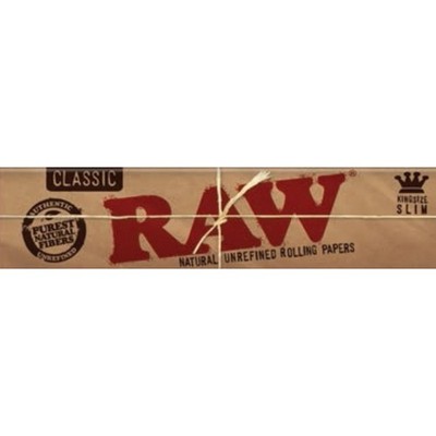 25x RAW Classic King Size Slim Rolling Papers Smoking Accessories Bulk King Size