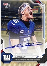 Jaxson Dart - 2026 Nfl Topps Now - Card 16 Presale Chance 11 Auto