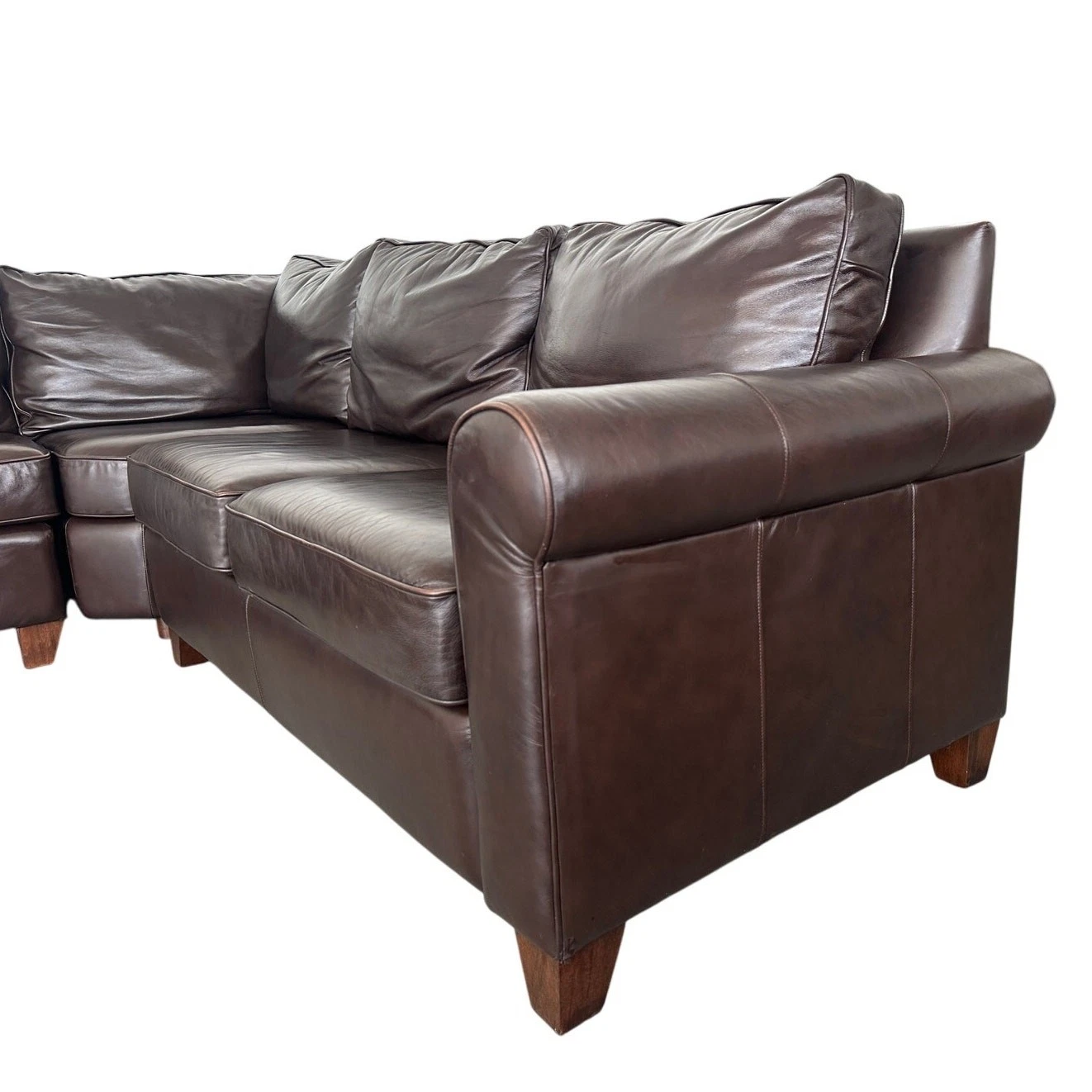 PB Comfort Roll Arm Slipcovered Chaise Sectional - Thumbnail 3