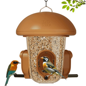 Lona Love Nature Outdoor Bird Feeder, 3-Compartment Hanging Feeder with