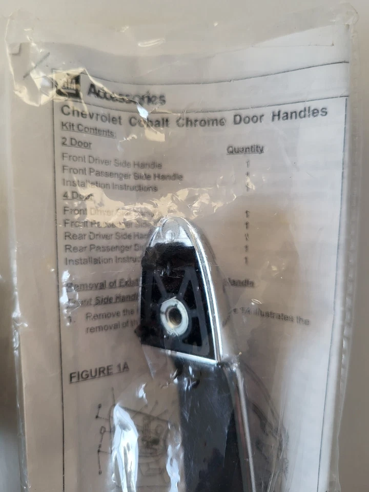 Manija de puerta exterior delantera cromada 2 piezas para Chevy Cobalt 2005-2010 Pontiac Saturn Foto 2 de 4