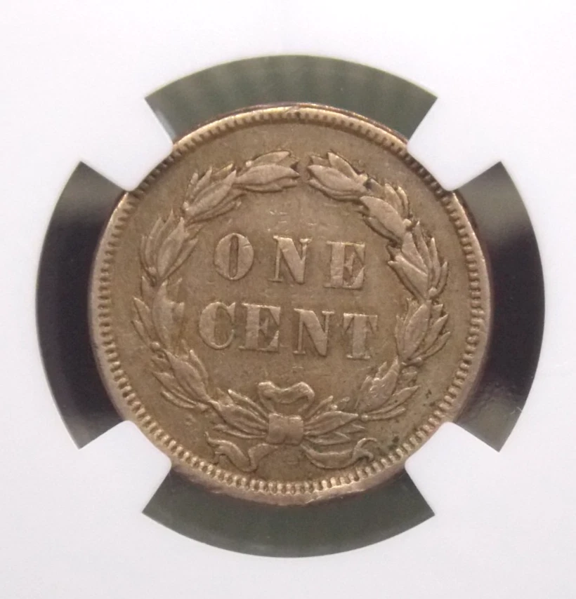 1859 Indian Head Cent Penny 1c NGC XF45 #004 Extra Fine ECC&C, Inc. - Image 2 of 4
