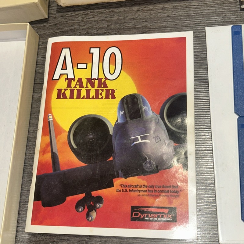 A-10 Tank Killer Amiga Commodore Computer Big Box Complete Retro Gaming Sierra