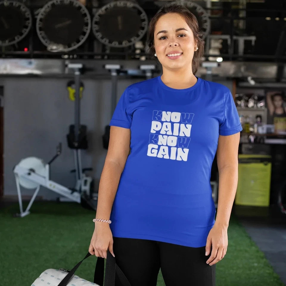 Gym wear Text Printed round neck T-Shirt men Women