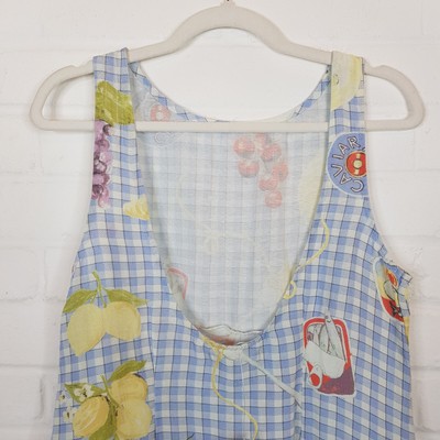 Urban Outfitters Charlotte Gingham Mini Shift Dress Medium Blue Picnic  Quirky BN | eBay