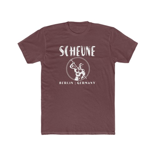 T-shirt uomo SCHEUNE Berlin gay pelle bar cotone girocollo Germania - Foto 6 di 7