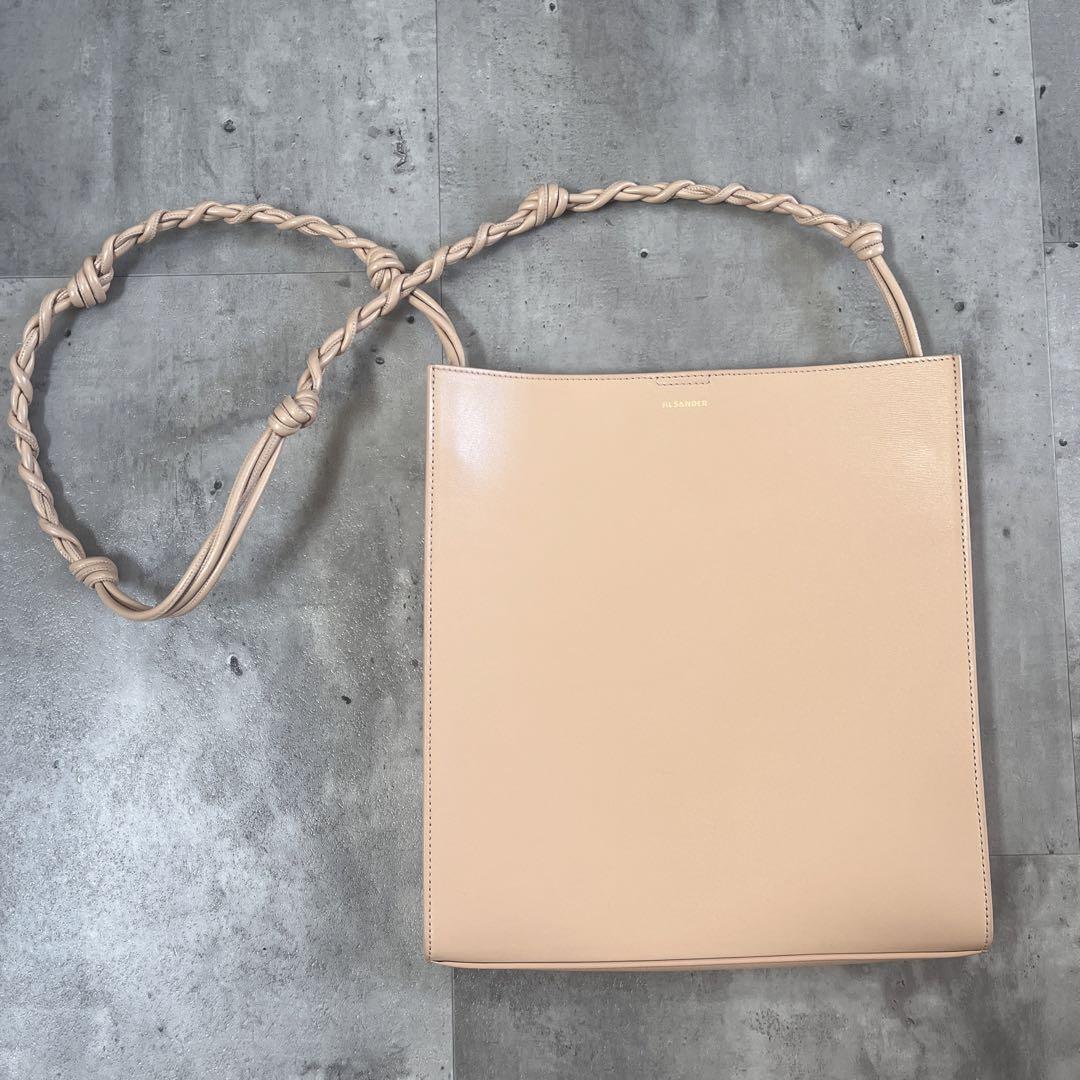 ☆人気☆【Jil Sander】☆TANGLE MEDIUM ショルダーバッグNUDE☆ ☆関税込☆Jil Sander☆TANGLE MEDIUM ショルダーバッグNUDE