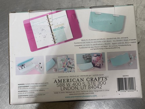 We R Memory Keepers Multicolor Planner Board Bundle Mini Album Punch - Picture 4 of 7