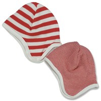 Pigeon-organics For Kids Beanie Red Stripes 0-5m Pigeon-organics For Kids Beanie Red Stripes 0-5m
