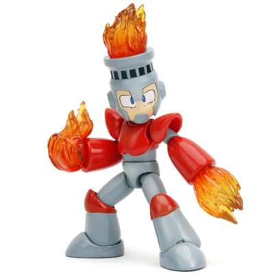 JADA34222 Mega Man Action Figure Fire Man Rockman Megaman Box JADA