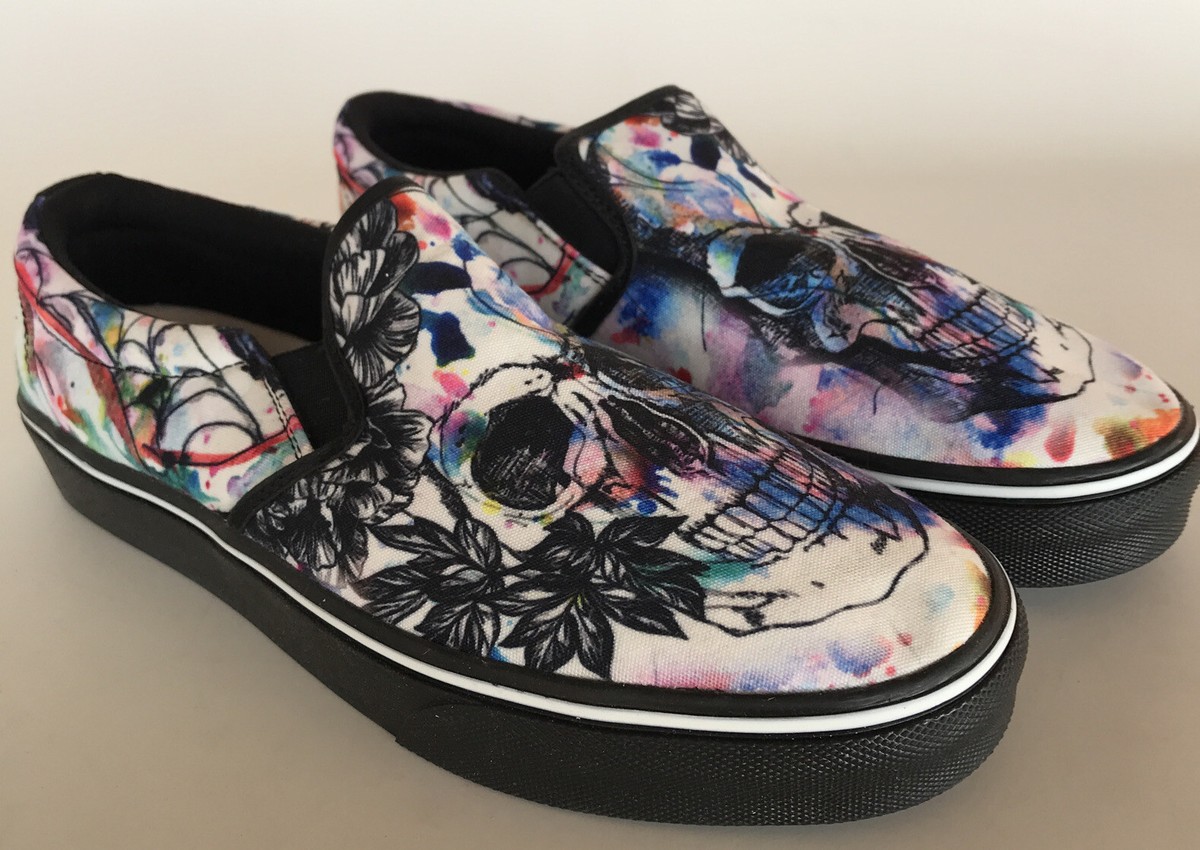 RAAD SKULL MANDALA SNEAKERS SIZE MENS 9.5 WOMENS 11 EU 43 SHOES SKATER URBAN RAAD SKULL MANDALA SNEAKERS SHOES STREET SKATER URBAN  main image 3