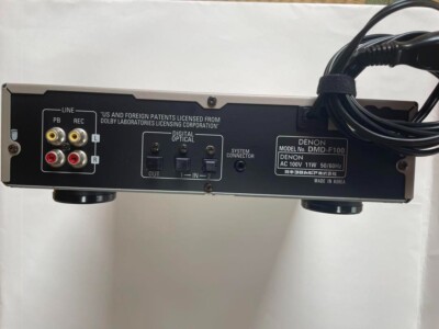 Rare] Denon Dmd-F100 Md Recorder W/Necessary Accessories