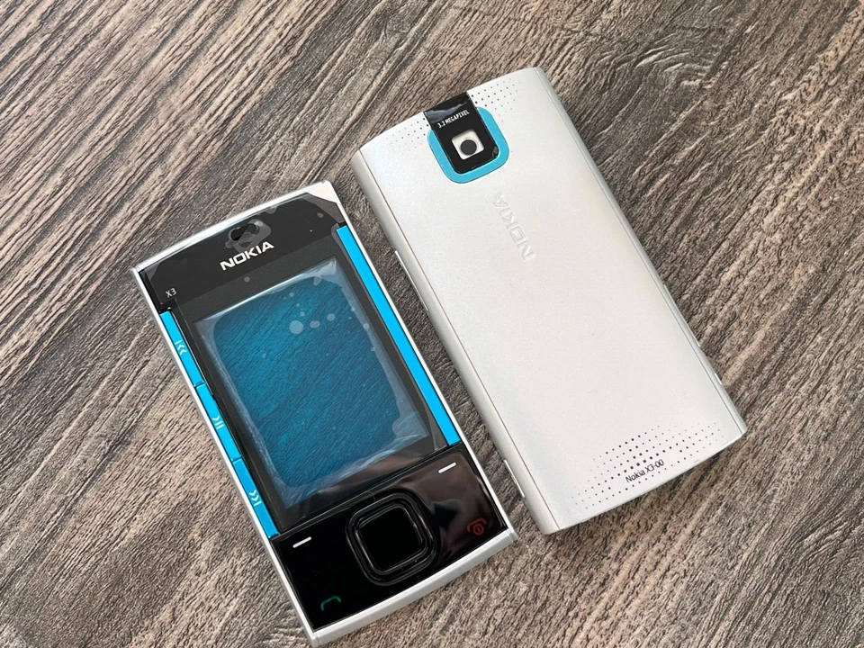 Nokia X3-00 Full Housing Cover with Buttons Blue Color - Image 2 of 4