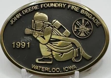 JOHN DEERE BELT BUCKLE 1991 Fire Brigade
