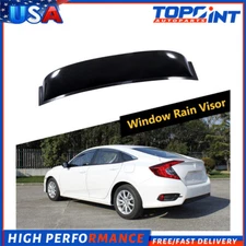 JDM Rear Window Roof Spoiler Visor Wing Acrylic For 06-11 Honda Civic Sedan