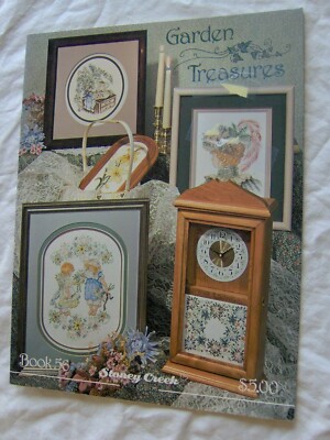 GARDEN TREASURES CROSS STITCH PATTERN CHART Stoney Creek Book 56 Open and Look!!