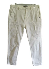 Maison Scotch Slim Boyfriendjolie Vagabonde Women Off White Pants S 29 Petit Ami