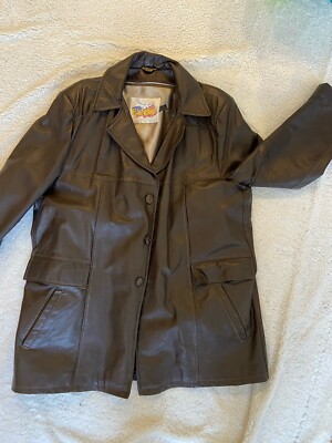 Vintage Excelled Leather Jacket Men’s Sz 44 XL Brown Single Breasted Made In USA Vintage Excelled Leather Jacket Men’s Sz 44 XL Brown Single Breasted Made In USA