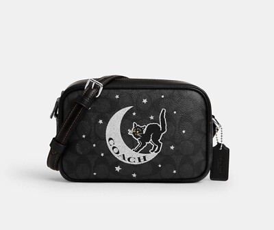 NWT Coach Mini Jamie Camera Bag In Signature Canvas With Halloween