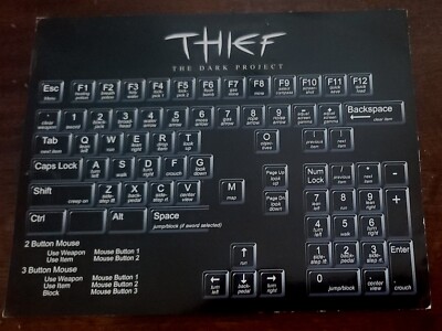Thief The Dark Project Keyboard Key. (KEYBOARD KEY ONLY)