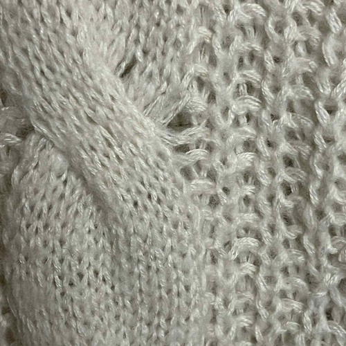 Cloth By RD Cream Loose Cable Knit Sweater with Cowl Neck Collar Size Large NWT - Picture 8 of 12