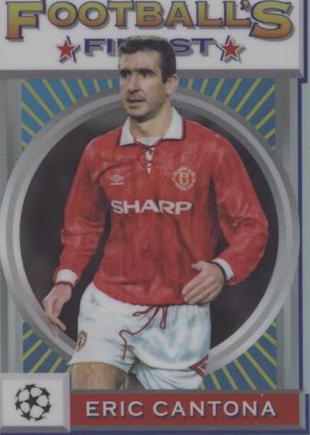 2021-22 Topps Finest Flashbacks UCL Eric Cantona #124 for