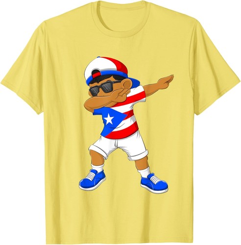 Dabbing Boy Puerto Rican Puerto Rico Flag Kids Dab Dance T-Shirt Hoodie - Picture 11 of 15