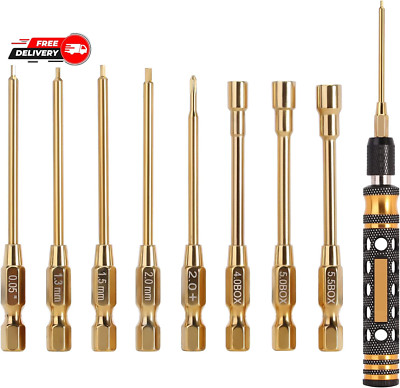 INJORA 8 in 1 RC Hex Screwdriver Nut Driver & Phillips Screwdriver Tool Set