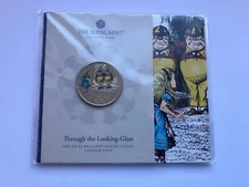 2021 ALICE THROUGH THE LOOKING GLASS COLOUR FIVE 5 POUND BU COIN