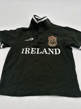 Ireland Lansdown Polo Shirt Youth Boy Size 4 Green Embroidered.. 13377