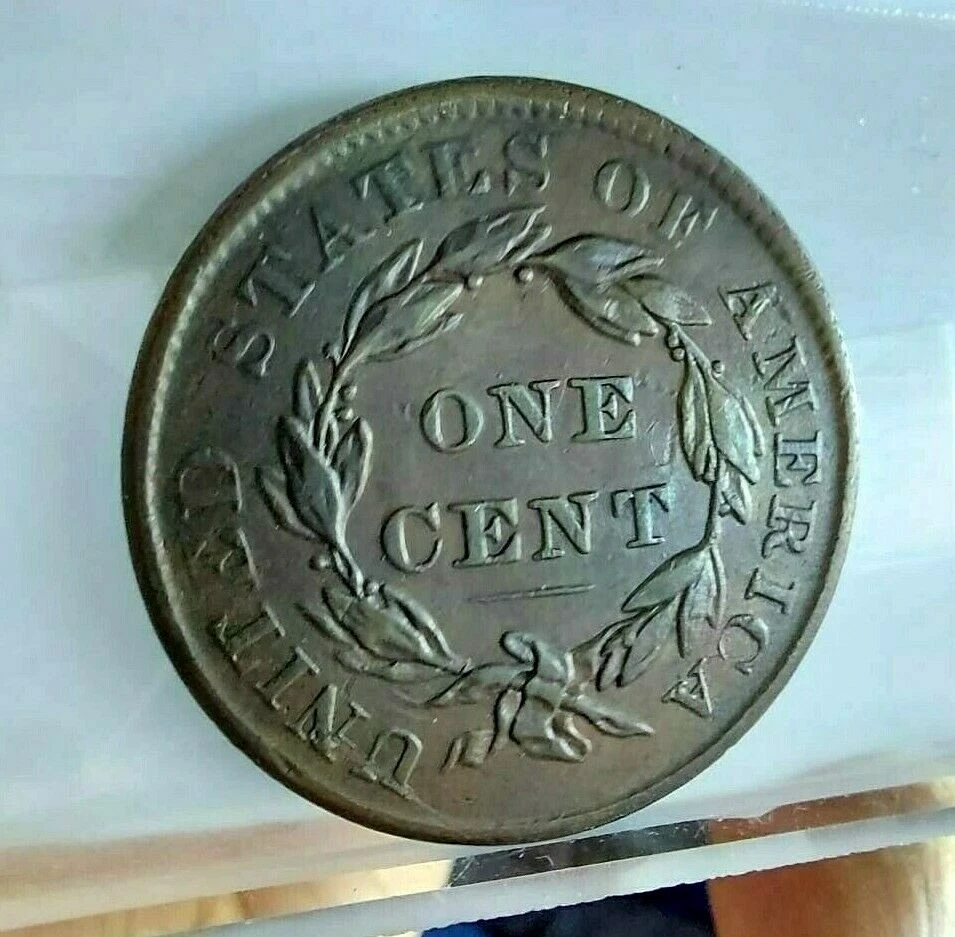 1835 Head of 1836 Small 8 Small Stars Coronet Head Large Cent, Obv XF, Rev AU - Image 4 of 4