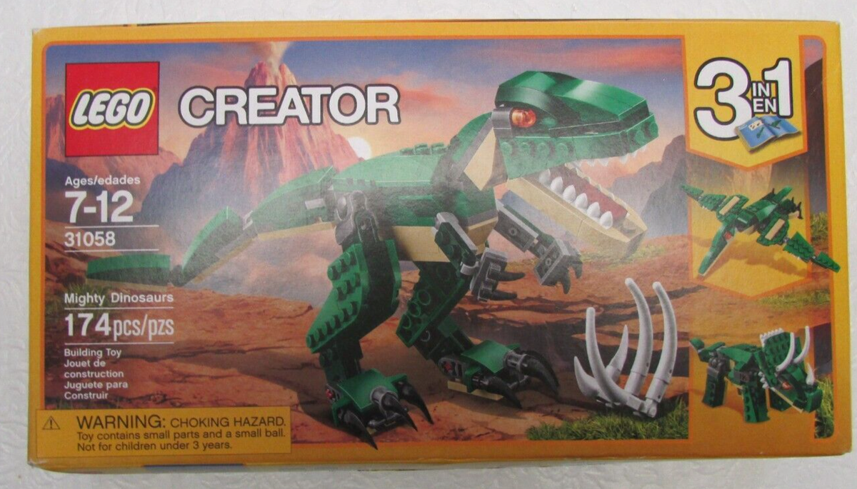 NEW LEGO 31058 CREATOR Mighty Dinosaurs 174 pieces 3 in 1 | eBay