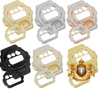 G-Shock DW6900 Watch Bezel +Face Plate G Button Cover Case Pisces Combo  Set